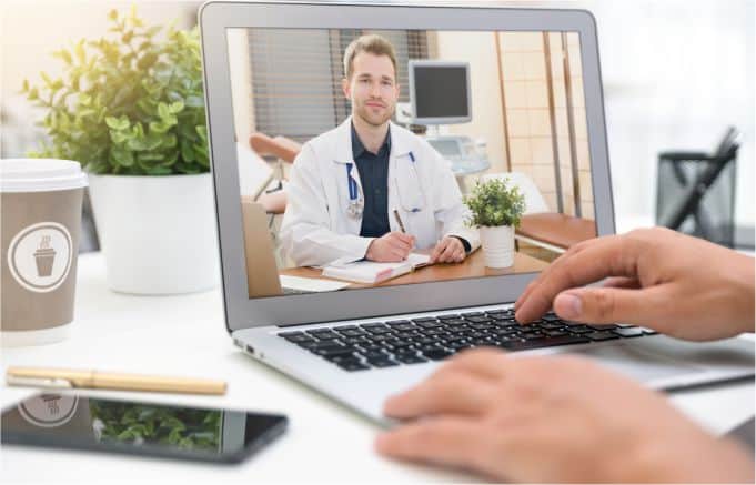 Consulta médica por videollamada